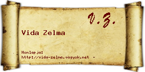 Vida Zelma névjegykártya